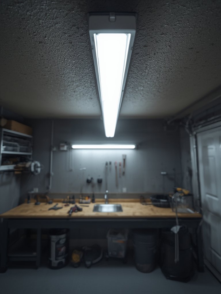 2ft Light Surface Mount LED Strip, easy installation above workbench