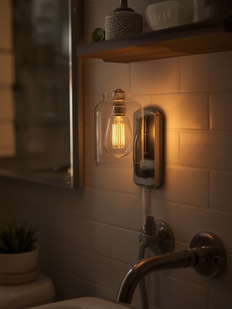 Vintage Nightlight: 5 Ultimate Secrets For The Best 2026 Home Decor 2 Edison night light providing warm white LED glow in a rustic kitchen