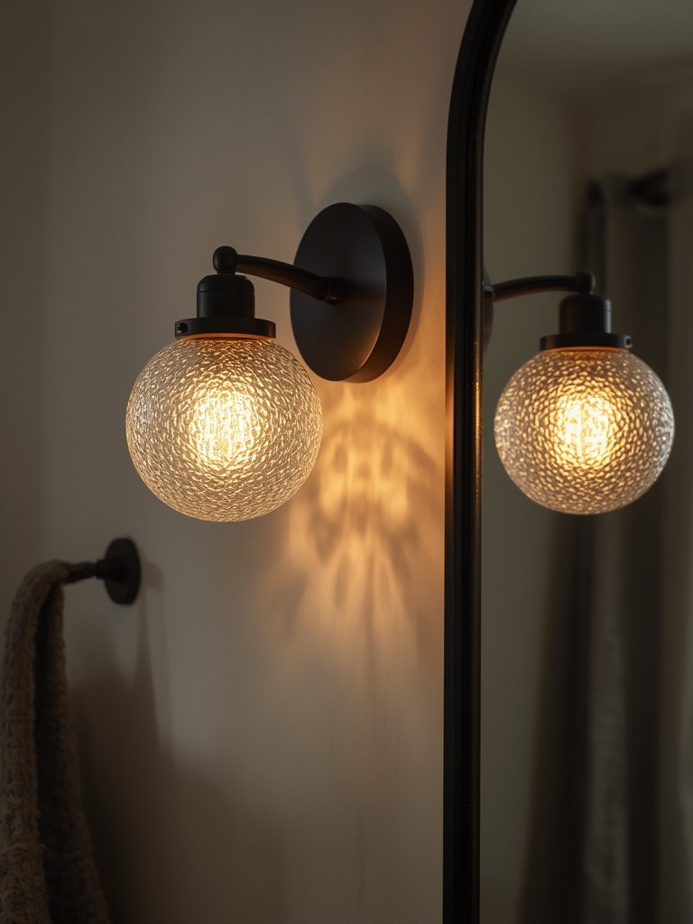 bathroom lighting with vanity light above the mirror