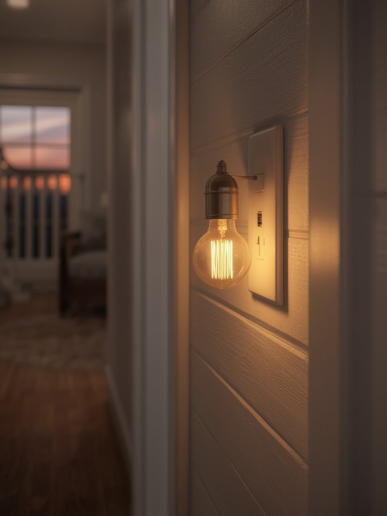 Vintage Nightlight: 7 Ultimate Secrets For An Amazing Home Ambience 2026 2 dusk dawn sensor on vintage nightlight in hallway