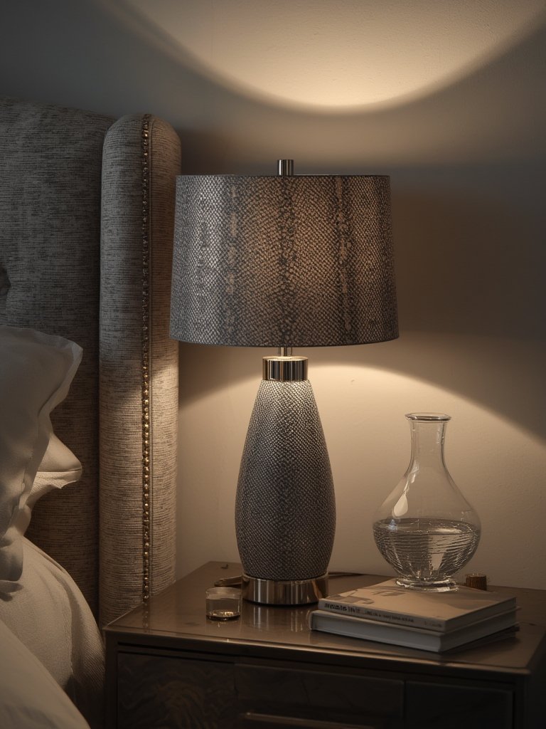 modern lighting table lamps SAFAVIEH faux snakeskin base