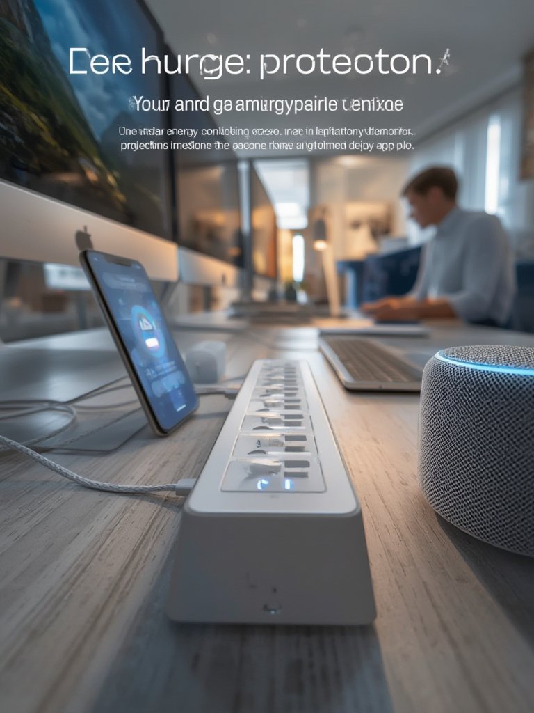 Kasa smart plug power strip showing ETL certified surge protection and multiple home automation features