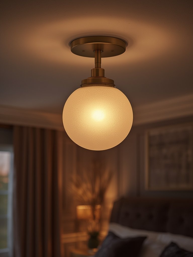 semi-flush mount ceiling light installation