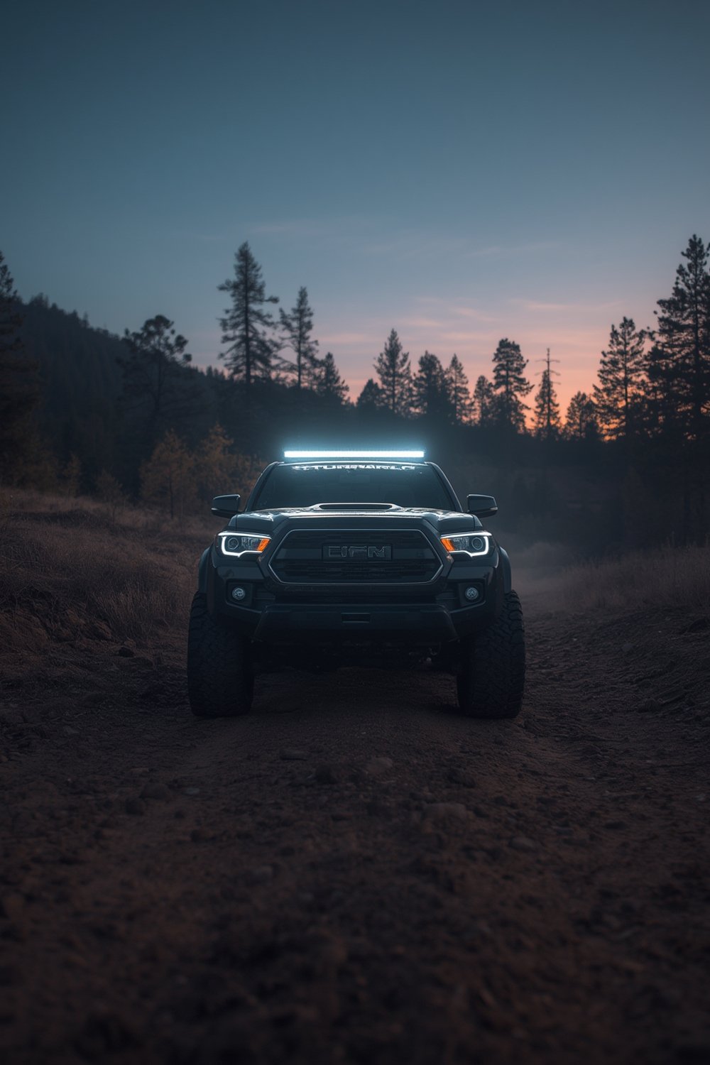 LED Lightbar cutting through thick branch