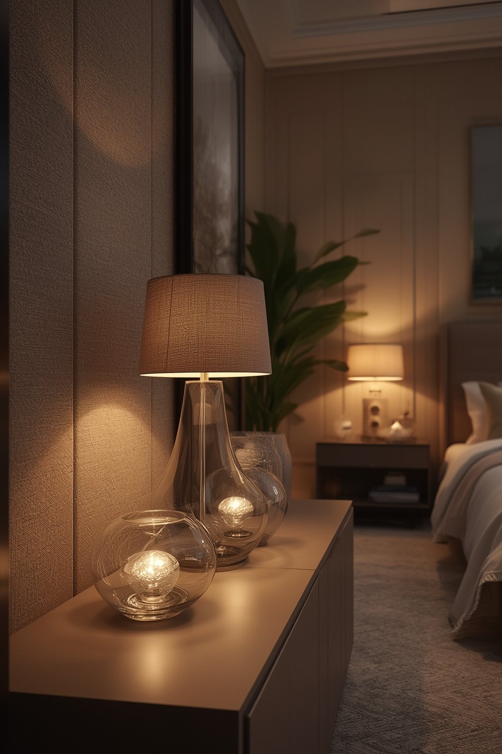 Glass Lamps: 10 Ultimate Steps For Amazing Home Lighting 2026 1 glass lamps illuminating contemporary decor on a nightstand
