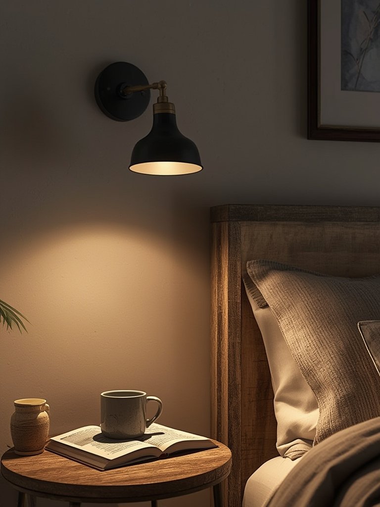 industrial lighting wall sconce in kitchen setting