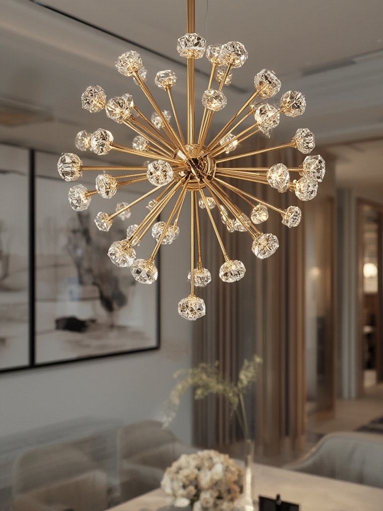 Gold Chandelier: 7 Ultimate Steps For An Amazing 2026 Look 2 modern chandelier close-up with gold and crystal accents