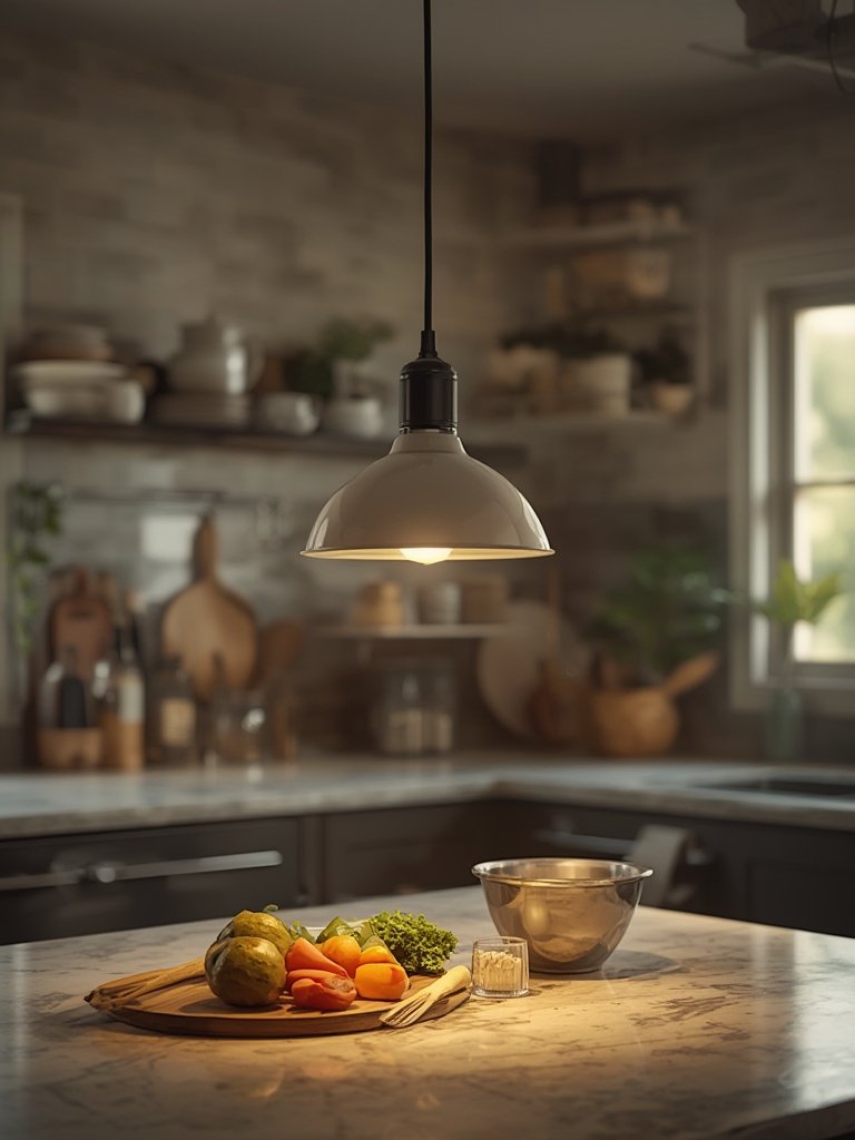 modern lighting pendant light over dining room table