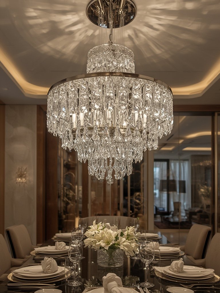 Crystal Chandelier: 10 Ultimate Steps For An Amazing 2026 Dining Room 2 modern lighting crystal chandelier closeup