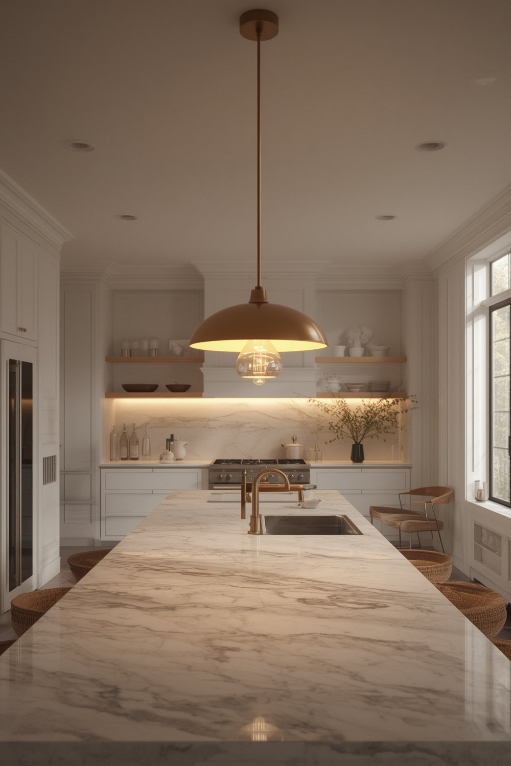 Pendant Light: 10 Ultimate Secrets For Amazing Kitchen Lighting In 2026 1 pendant light over kitchen island with clear glass shade