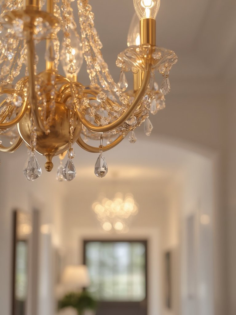 pendant lighting modern gold chandelier with adjustable hanging height and luxury home decor