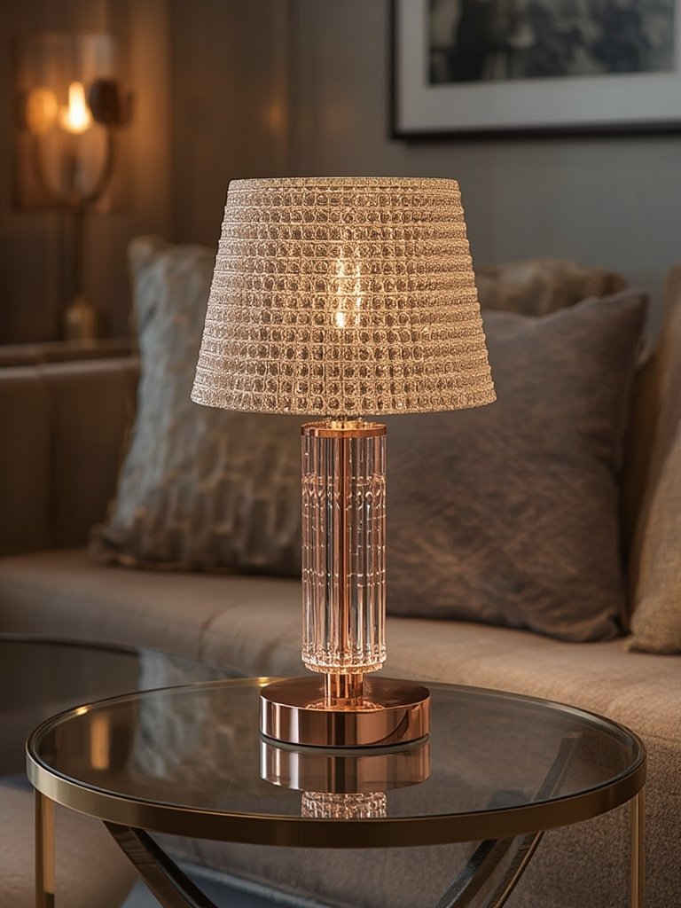 rose gold lamp elegant table lamp accent lighting