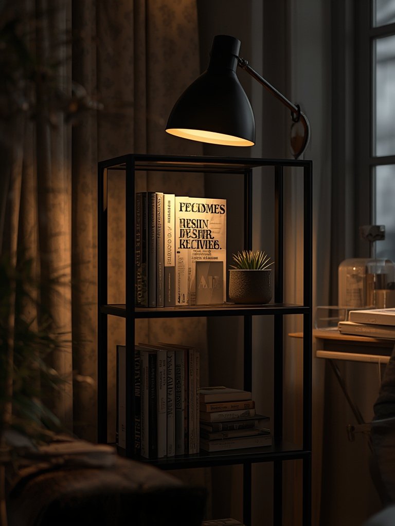 Floor Lamp: 7 Ultimate Steps For An Amazing Home Upgrade In 2026 2 shelf lamp closeup with display items