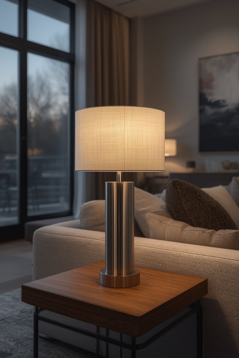 table lamp Jacek model in living room setting
