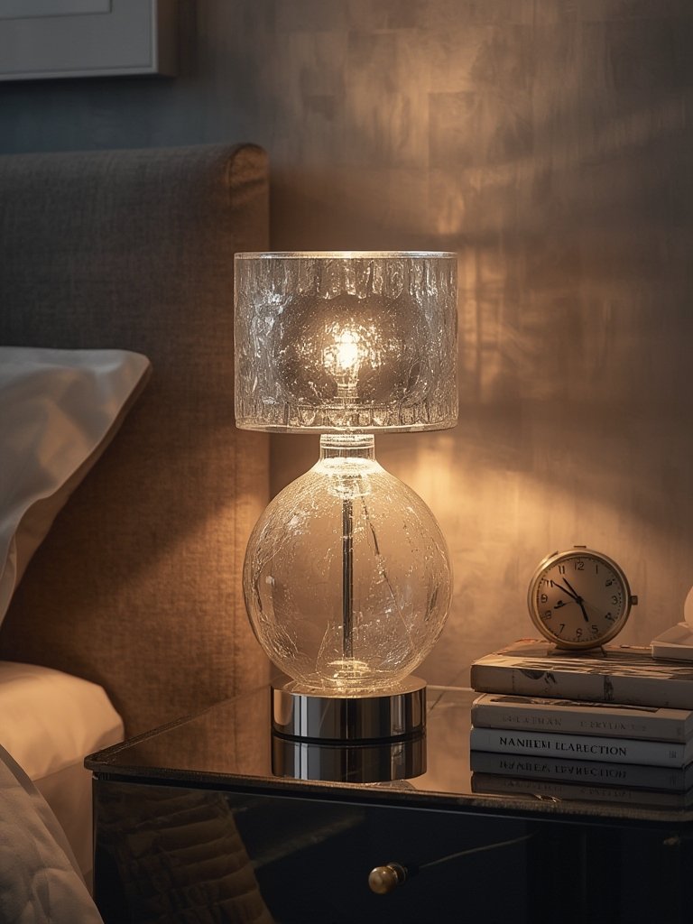 Glass Lamps: 10 Ultimate Steps For Amazing Home Lighting 2026 2 table lamps with glass teardrop base and cotton drum shade on nightstand