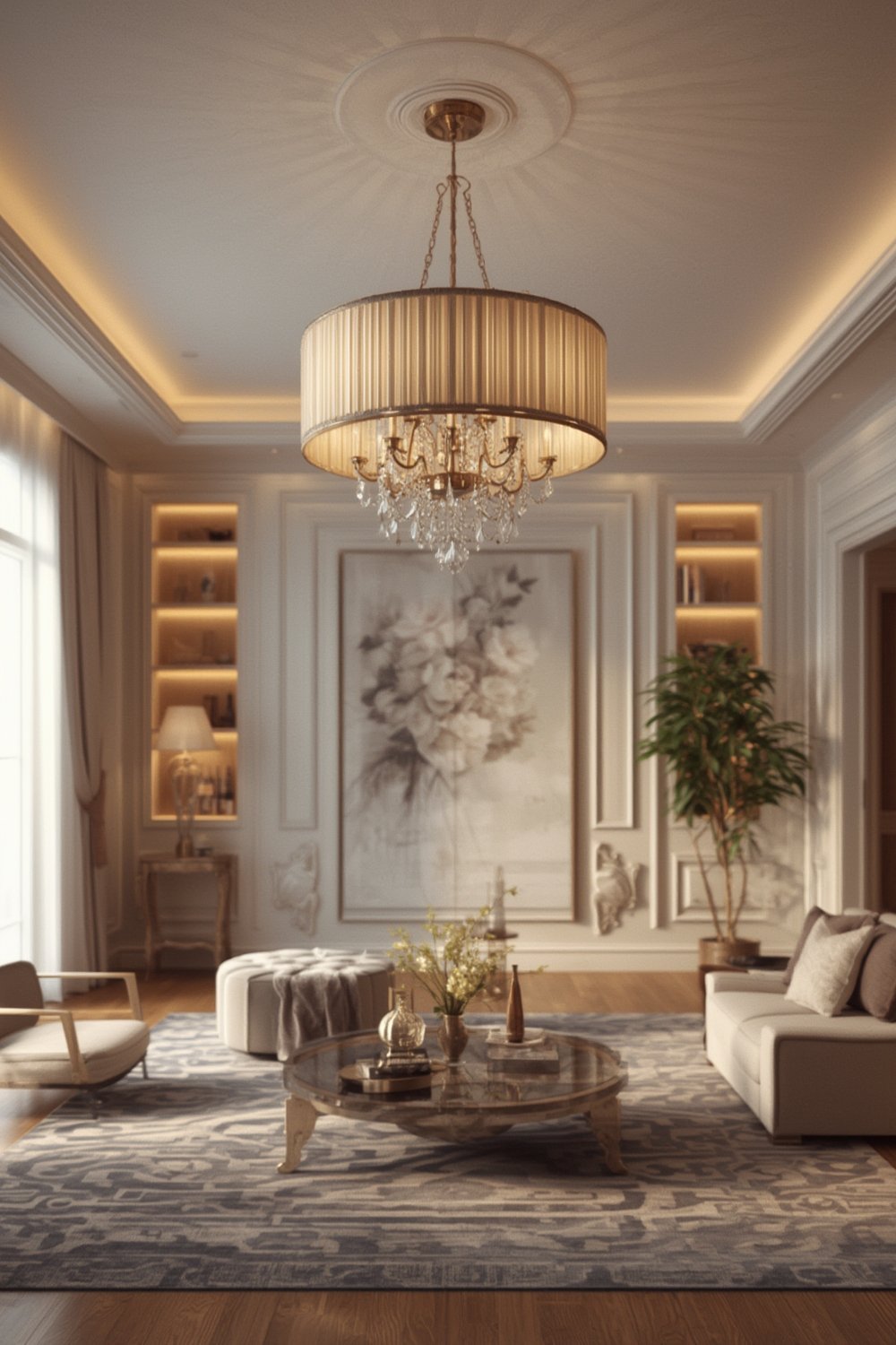 Cord Cover: 5 Ultimate Steps For An Amazing Solution In 2026 1 cord cover protecting chandelier chain in antique gold fabric