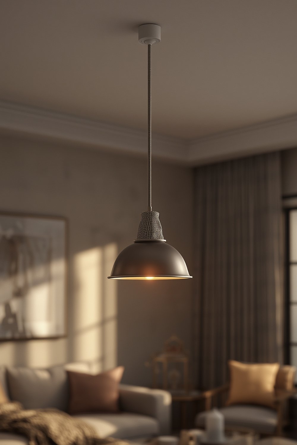 pendant light 20ft cord in modern indoor lighting setup