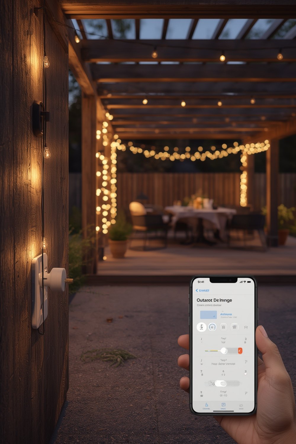 Kasa Smart Outdoor Dimmer: The Best Proven Choice for 2026 1 outdoor dimmer in use with string lights
