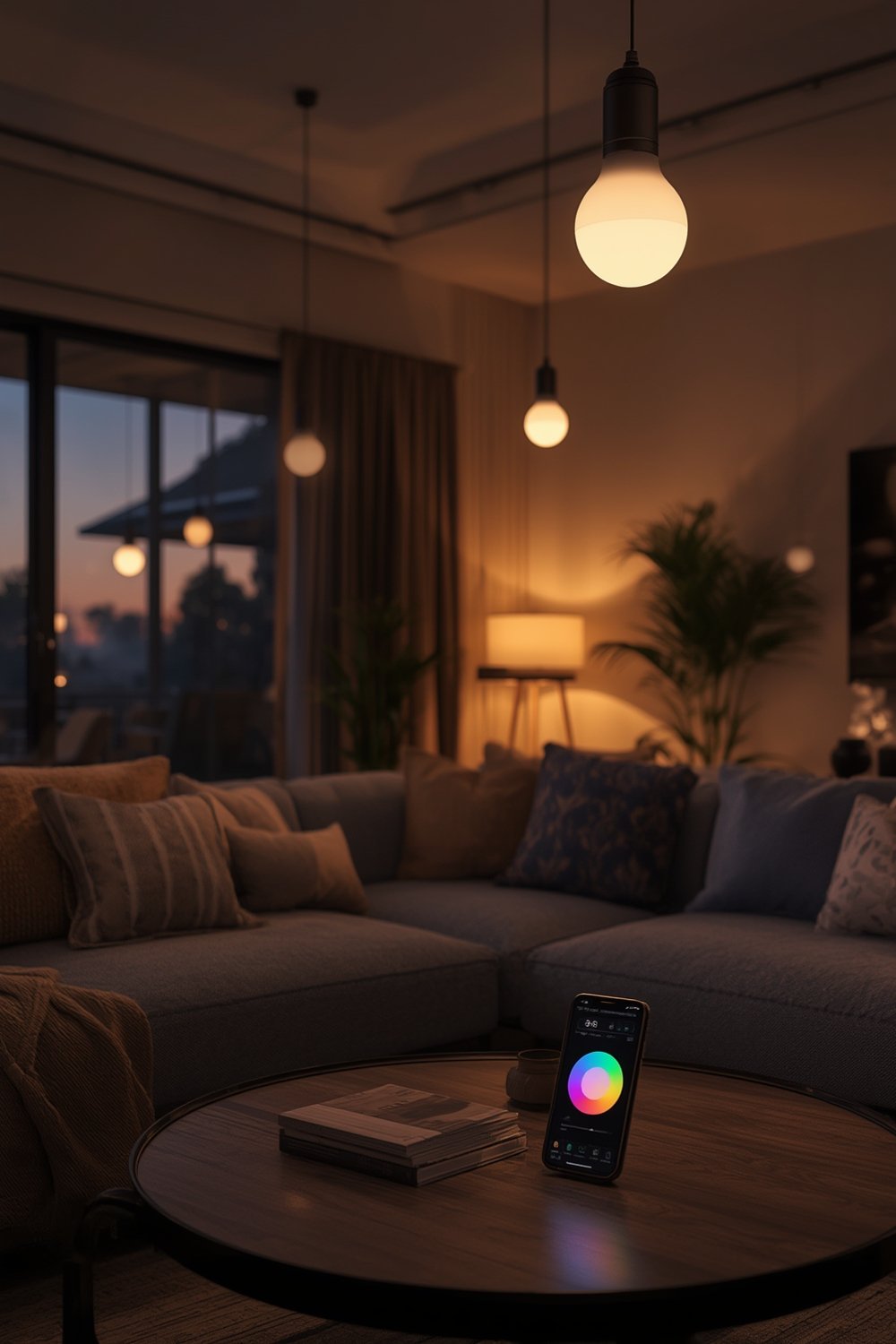 Smart Bulbs: 5 Essential Checklist Items for Amazing Home Lighting in 2026 1 smart bulbs transforming a living room with vibrant RGB lighting