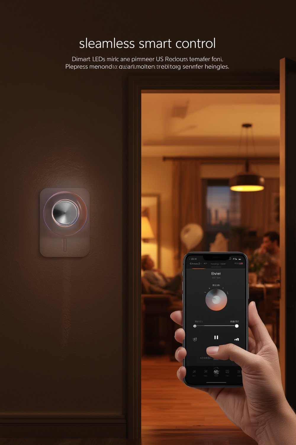 Best Smart Dimmer Switch – TP-Link Tapo S505D 2-Pack | Alexa, Siri & Google 1 smart dimmer in a modern living room